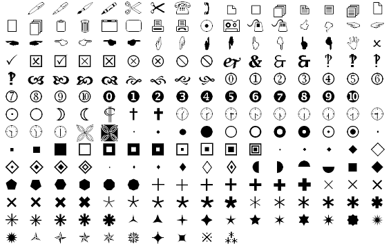 wingdings